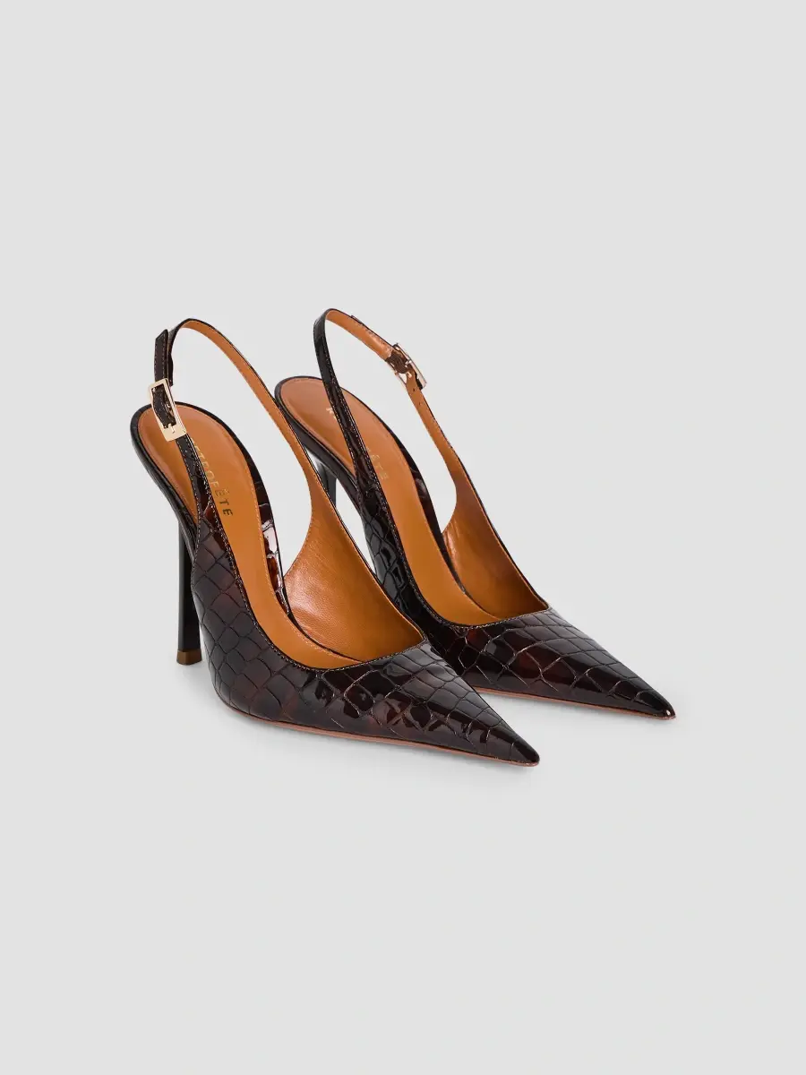 Retrofête Women's Carrie 110MM Patent Leather Slingback Pumps | Thumbnail 4 Retrofête Women's Carrie 110MM Patent Leather Slingback Pumps | Thumbnail 4