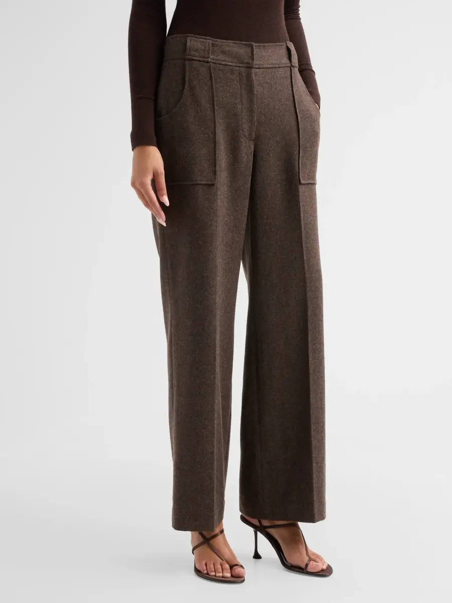 Elie Tahari Women's Nathalie Wool-Blend Slim-Fit Pants | Thumbnail 4 Elie Tahari Women's Nathalie Wool-Blend Slim-Fit Pants | Thumbnail 4