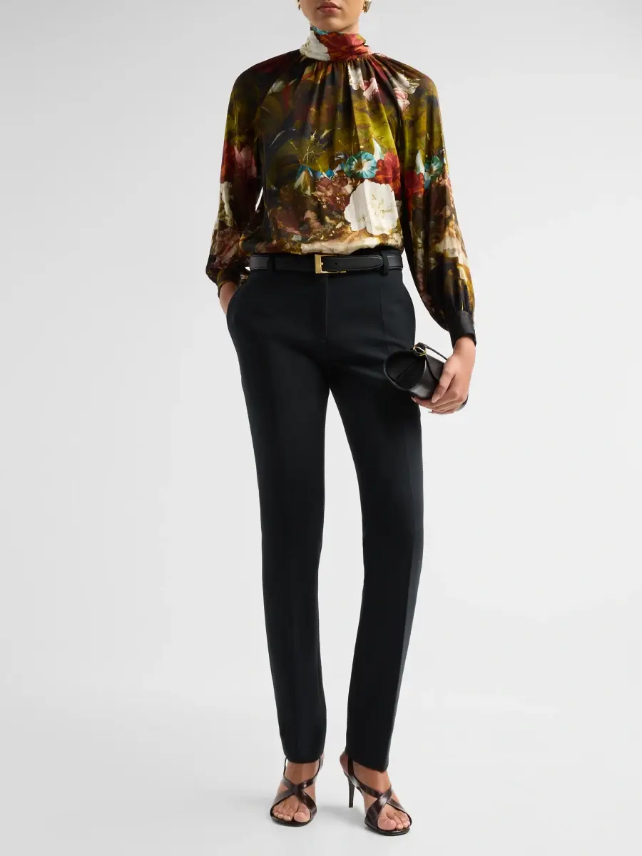 Elie Tahari Women's The Vivian Printed Blouse | Thumbnail 2 Elie Tahari Women's The Vivian Printed Blouse | Thumbnail 2