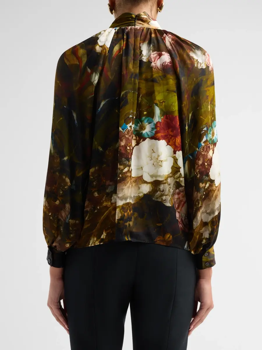 Elie Tahari Women's The Vivian Printed Blouse | Thumbnail 3 Elie Tahari Women's The Vivian Printed Blouse | Thumbnail 3