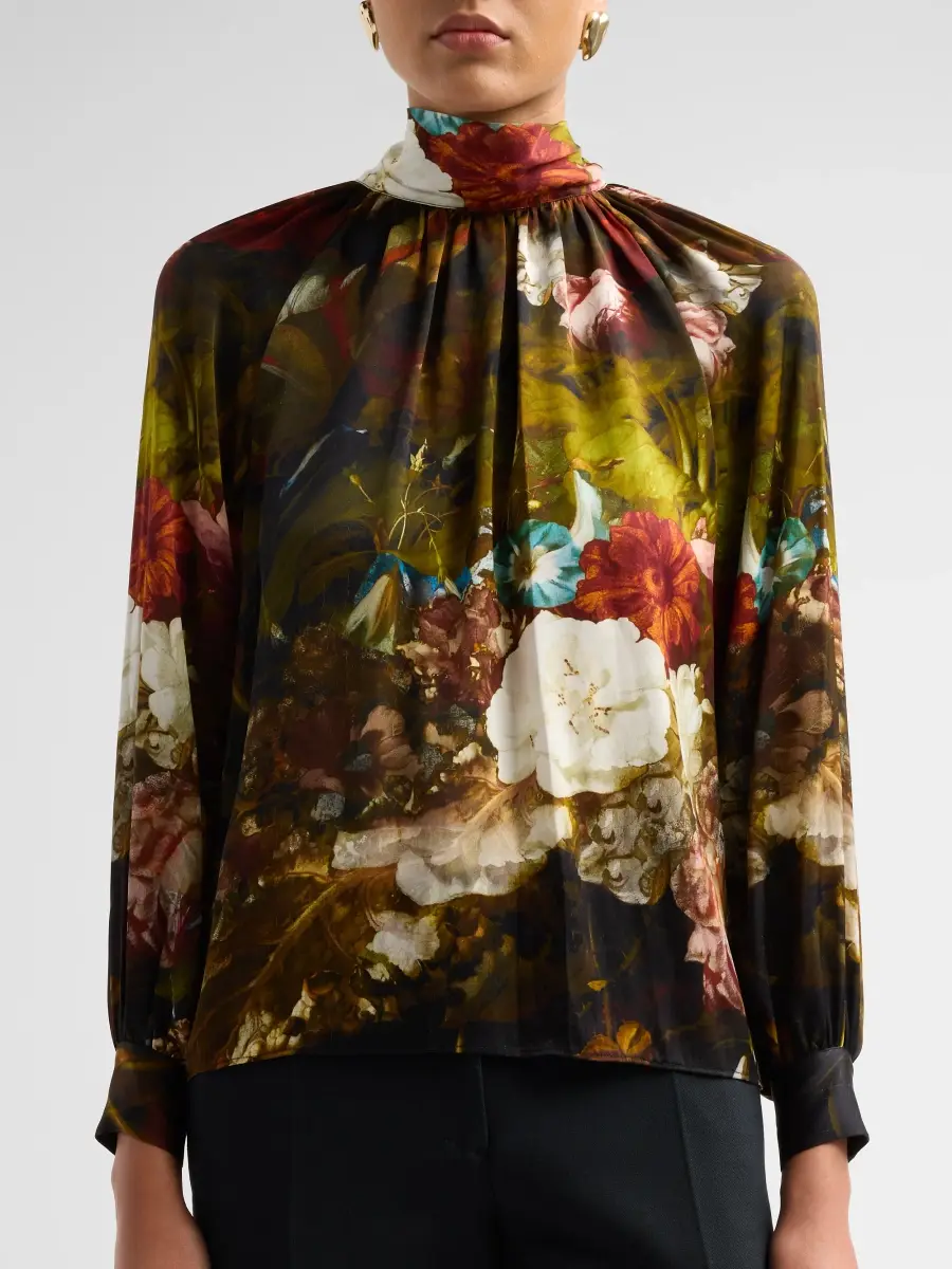 Elie Tahari Women's The Vivian Printed Blouse | Thumbnail 5 Elie Tahari Women's The Vivian Printed Blouse | Thumbnail 5