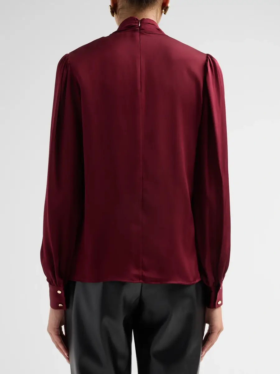 Elie Tahari Women's The Lola Knotted Blouse | Thumbnail 3 Elie Tahari Women's The Lola Knotted Blouse | Thumbnail 3