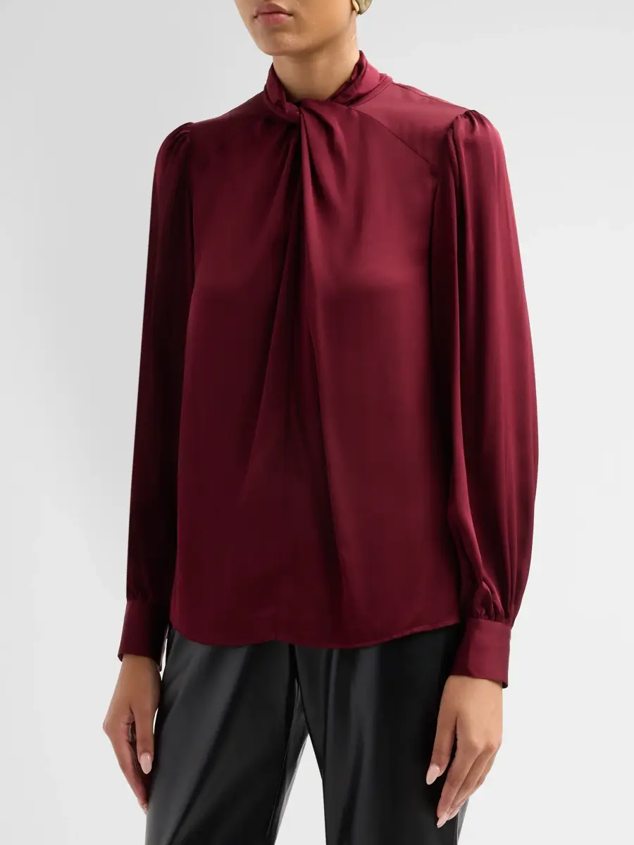 Elie Tahari Women's The Lola Knotted Blouse | Thumbnail 4 Elie Tahari Women's The Lola Knotted Blouse | Thumbnail 4