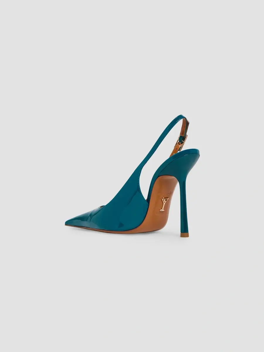 Retrofête Women's Carrie 110MM Patent Leather Slingback Pumps | Thumbnail 3 Retrofête Women's Carrie 110MM Patent Leather Slingback Pumps | Thumbnail 3