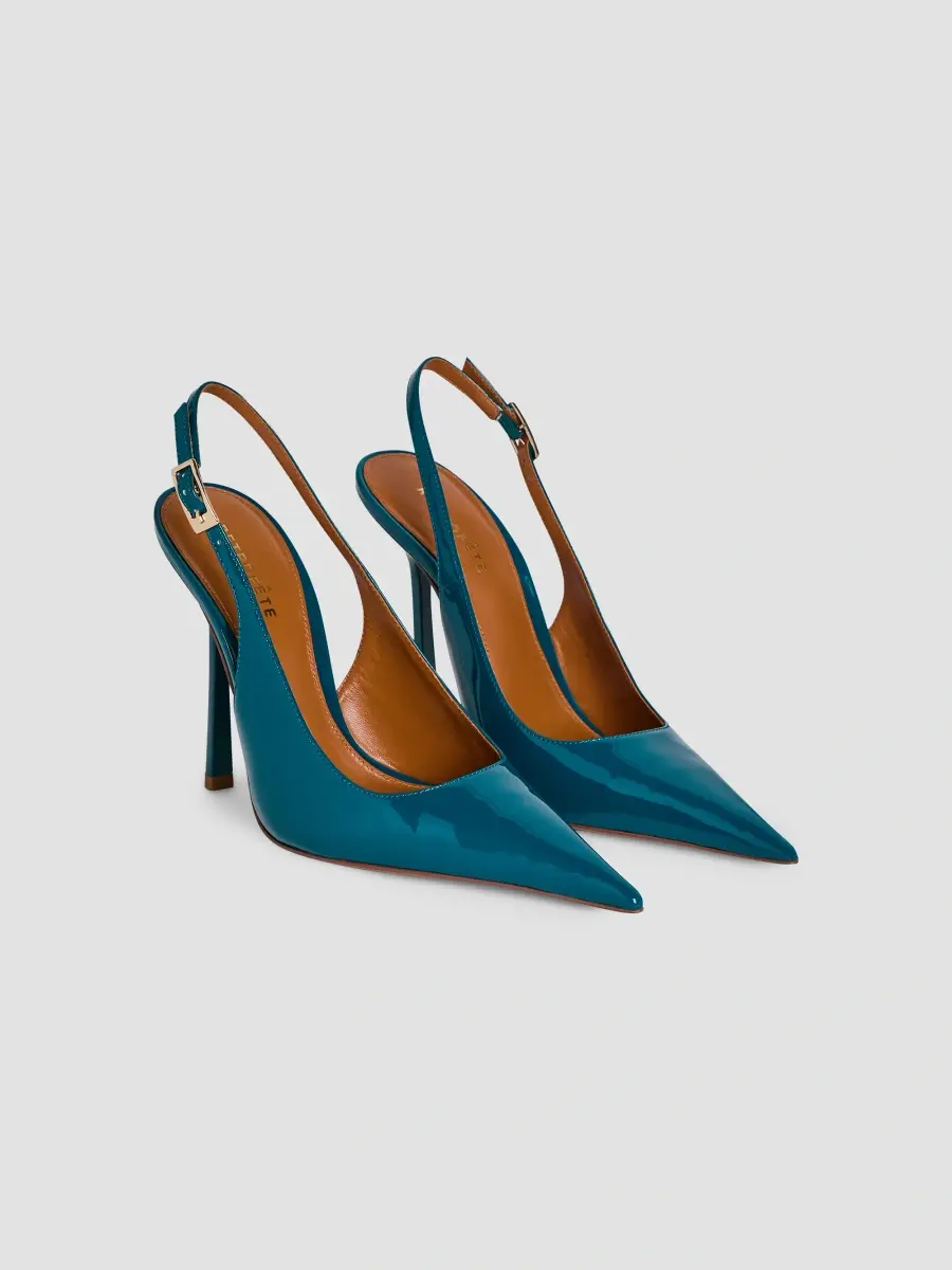 Retrofête Women's Carrie 110MM Patent Leather Slingback Pumps | Thumbnail 4 Retrofête Women's Carrie 110MM Patent Leather Slingback Pumps | Thumbnail 4
