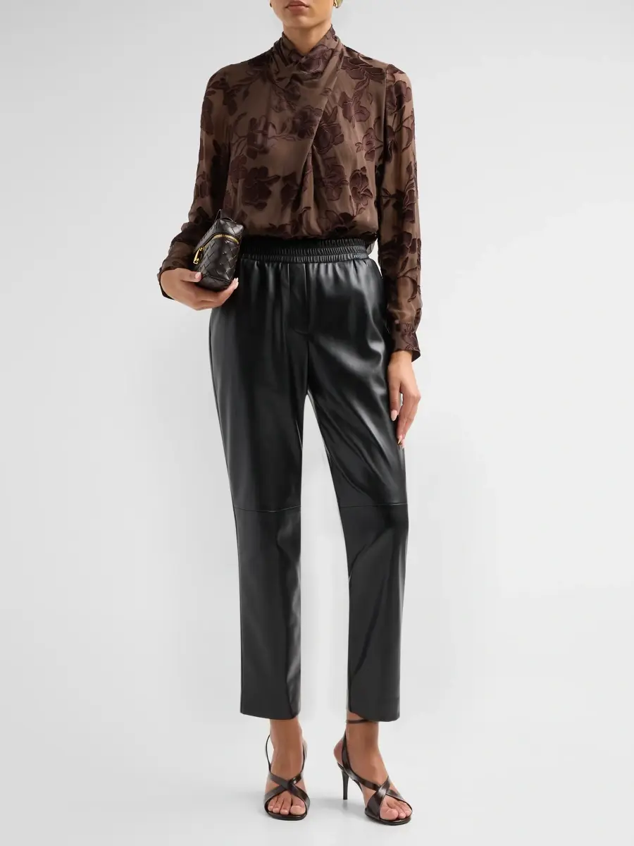 Elie Tahari Women's Tiffany Semi-Sheer Blouse | Thumbnail 2 Elie Tahari Women's Tiffany Semi-Sheer Blouse | Thumbnail 2