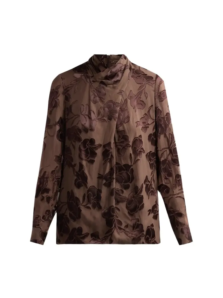 Elie Tahari Women's Tiffany Semi-Sheer Blouse