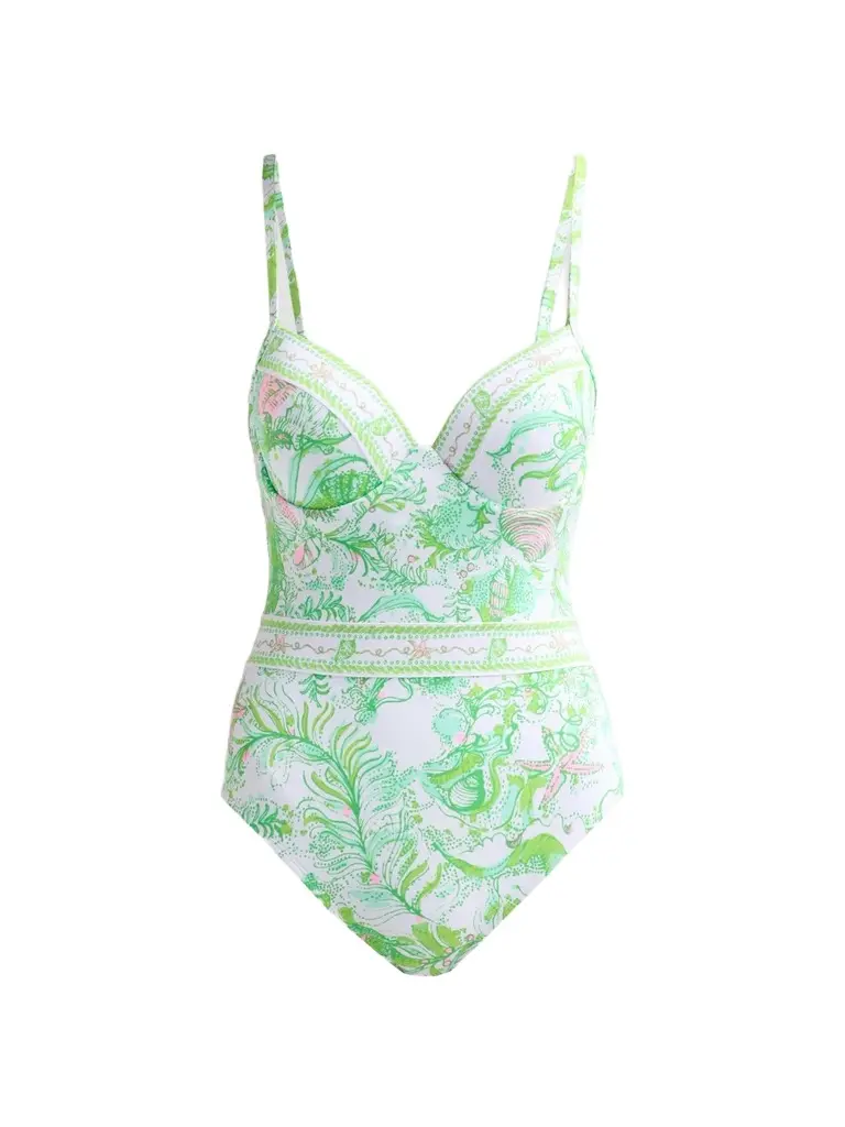 Lilly Pulitzer Women's Palma Ship To Shore One-Piece Swimsuit