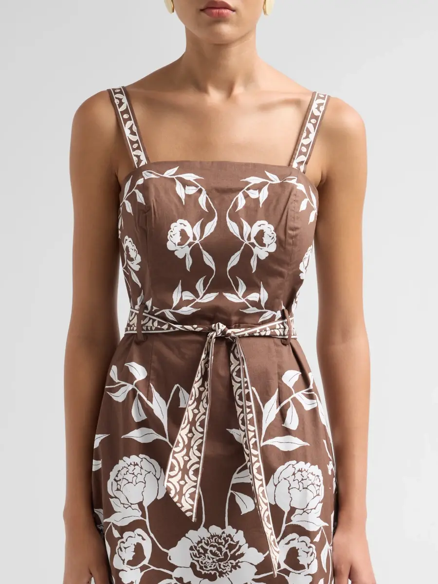 Lilly Pulitzer Women's Muireann Floral Stretch-Cotton Tie-Waist Mini Dress | Thumbnail 5 Lilly Pulitzer Women's Muireann Floral Stretch-Cotton Tie-Waist Mini Dress | Thumbnail 5