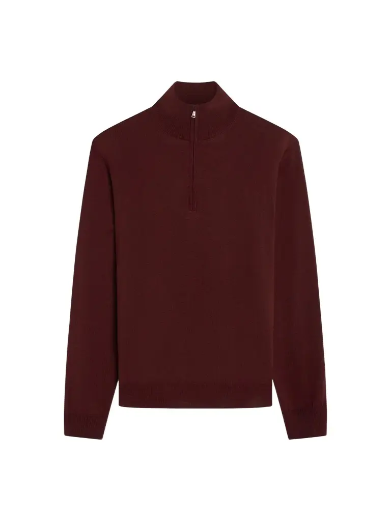Men's Fred Quarter-Zip Merino Wool Sweater