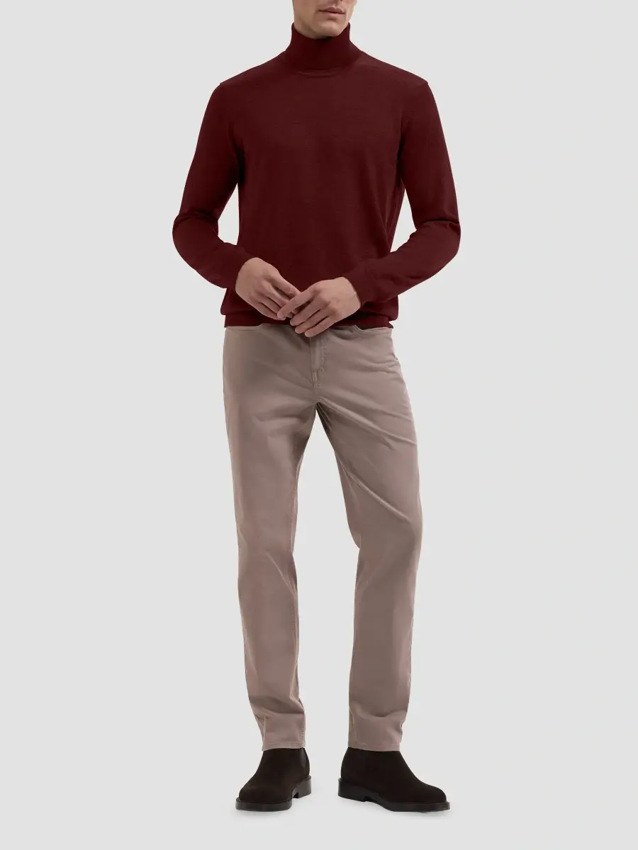 Bugatchi Men's George Merino Wool Turtleneck Sweater | Thumbnail 2 Bugatchi Men's George Merino Wool Turtleneck Sweater | Thumbnail 2
