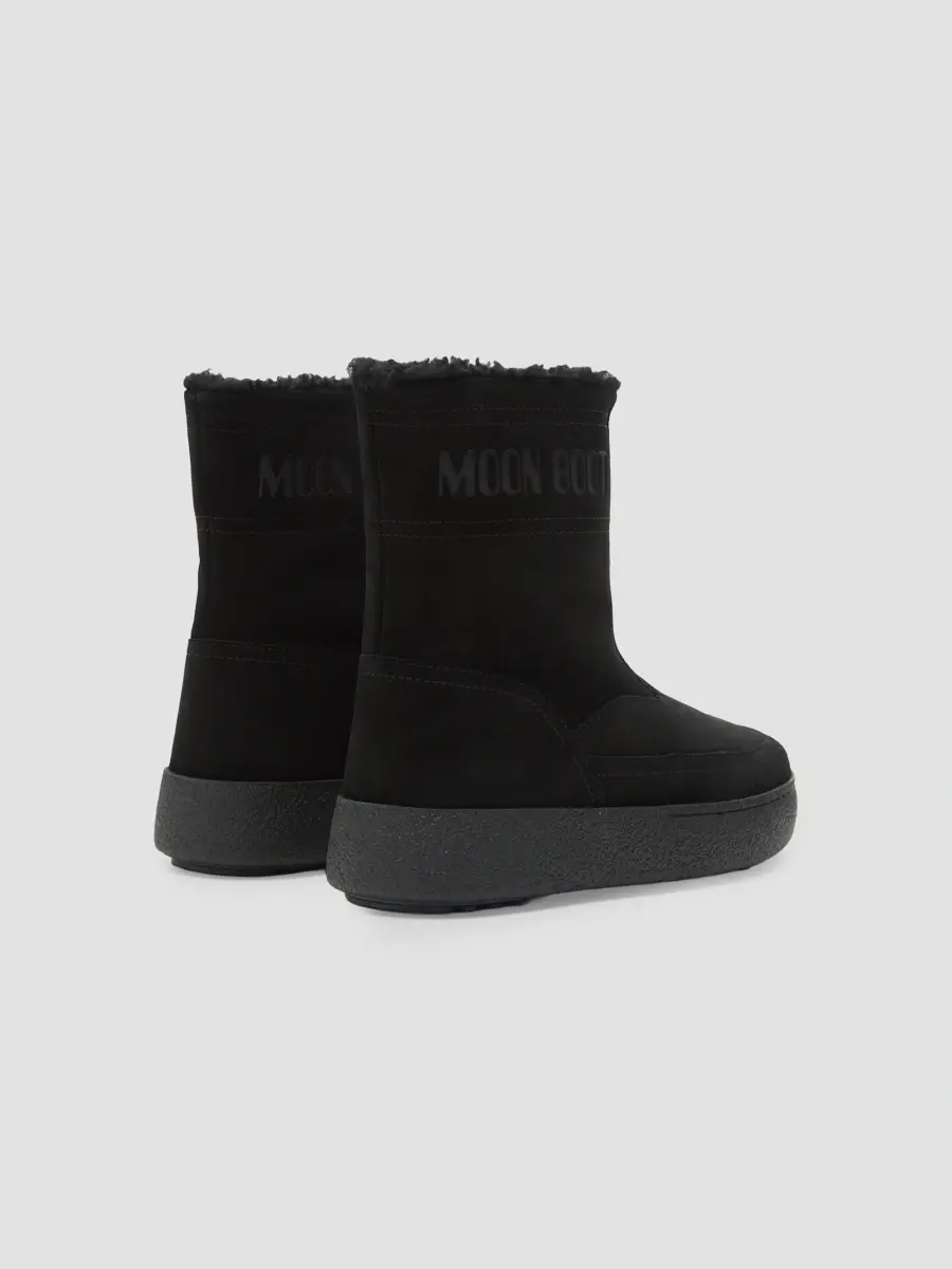 Moon Boot Women's L-Track Lara Shearling-Trim Suede Boots | Thumbnail 2