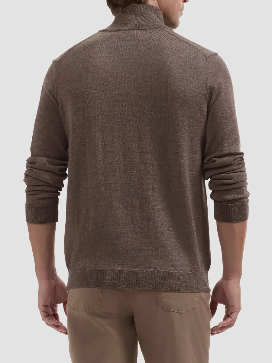 Bugatchi Men's Fred Quarter-Zip Merino Wool Sweater | Thumbnail 4