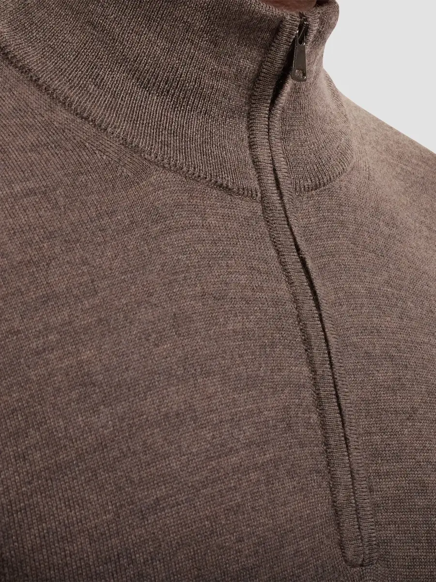 Bugatchi Men's Fred Quarter-Zip Merino Wool Sweater | Thumbnail 5