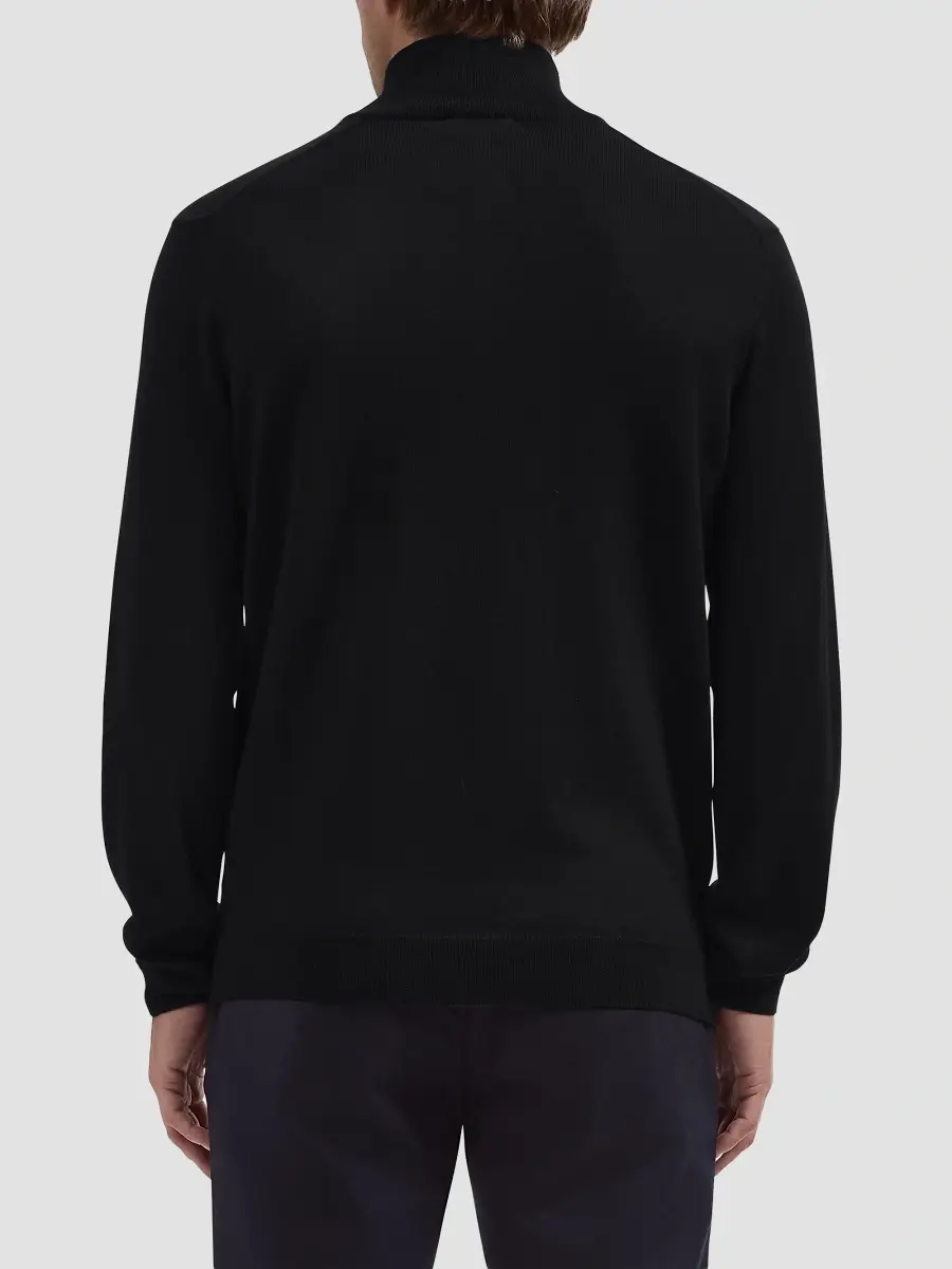 Bugatchi Men's Fred Quarter-Zip Merino Wool Sweater | Thumbnail 4 Bugatchi Men's Fred Quarter-Zip Merino Wool Sweater | Thumbnail 4