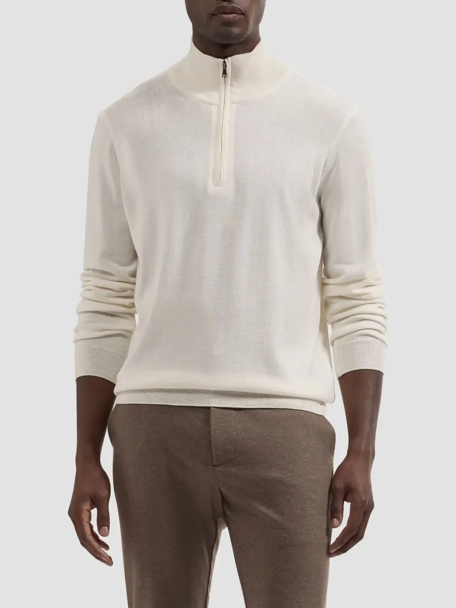 Bugatchi Men's Fred Quarter-Zip Merino Wool Sweater | Thumbnail 3 Bugatchi Men's Fred Quarter-Zip Merino Wool Sweater | Thumbnail 3