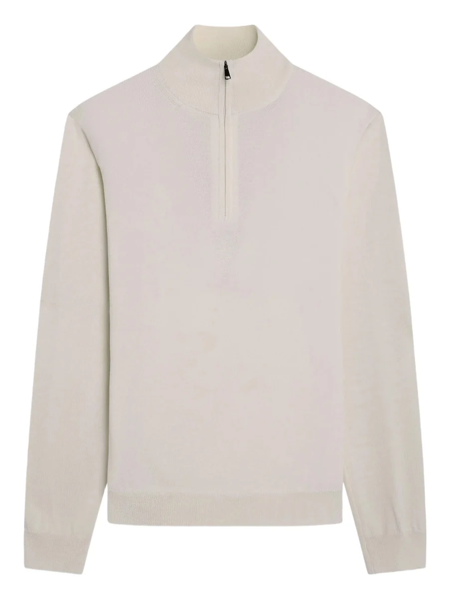 Men's Fred Quarter-Zip Merino Wool Sweater