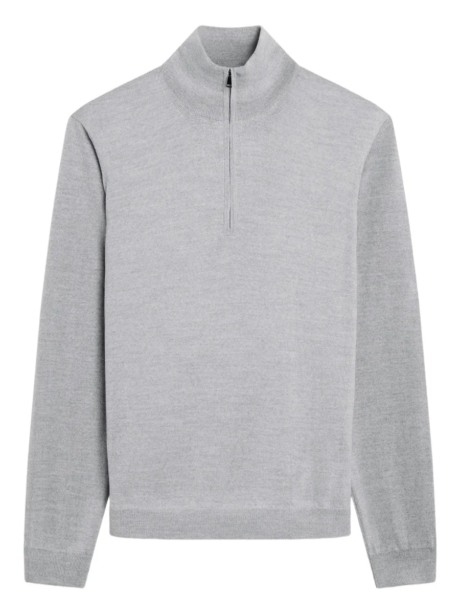 Men's Fred Quarter-Zip Merino Wool Sweater