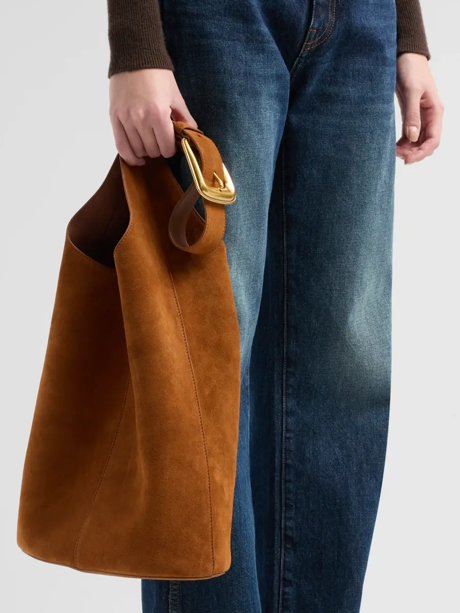 Veronica Beard Women's Suede Large Loop Shoulder Bag | Thumbnail 2