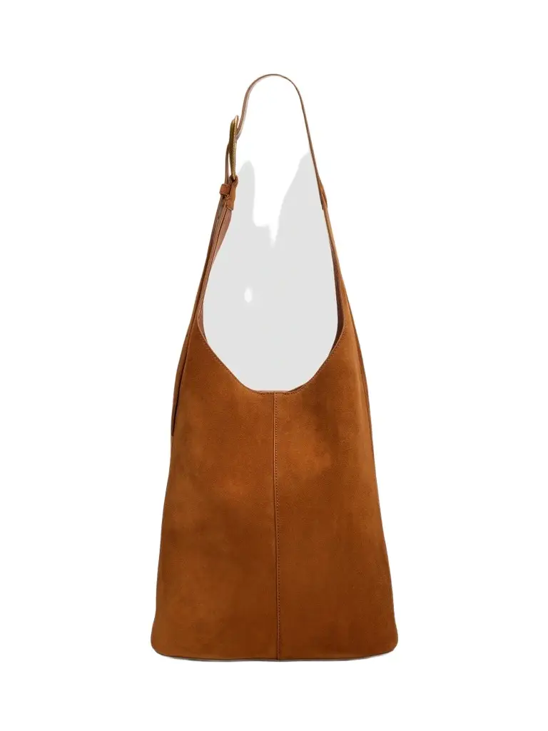 Women's Suede Large Loop Shoulder Bag