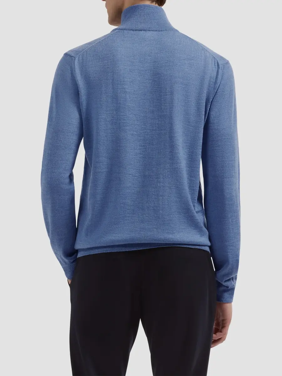 Bugatchi Men's Fred Quarter-Zip Merino Wool Sweater | Thumbnail 3 Bugatchi Men's Fred Quarter-Zip Merino Wool Sweater | Thumbnail 3
