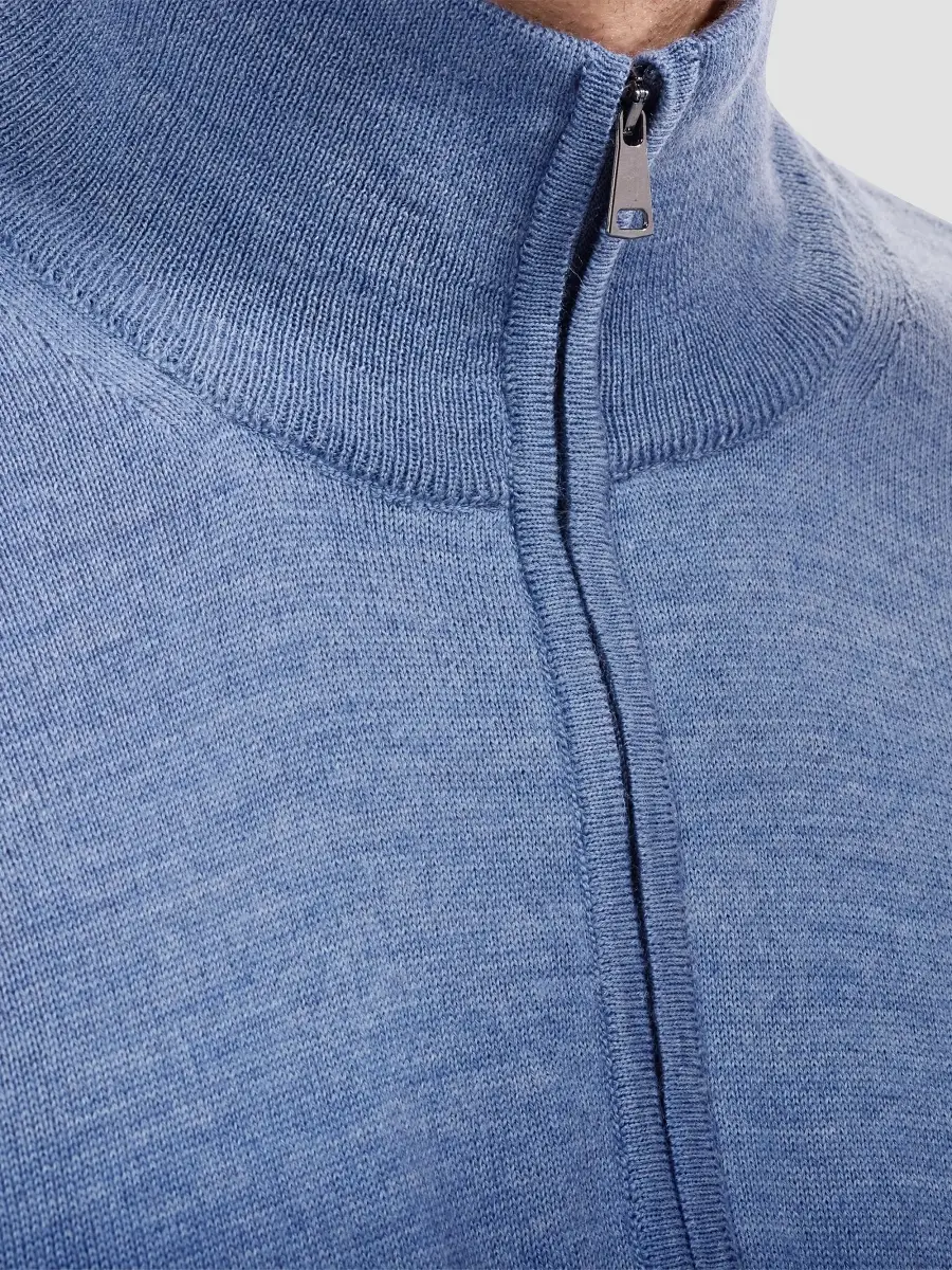 Bugatchi Men's Fred Quarter-Zip Merino Wool Sweater | Thumbnail 5 Bugatchi Men's Fred Quarter-Zip Merino Wool Sweater | Thumbnail 5
