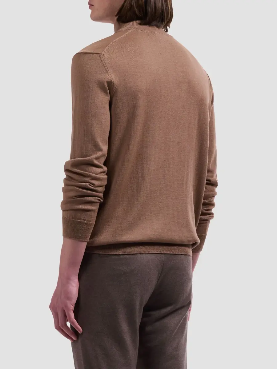 Bugatchi Men's Fred Quarter-Zip Merino Wool Sweater | Thumbnail 3 Bugatchi Men's Fred Quarter-Zip Merino Wool Sweater | Thumbnail 3