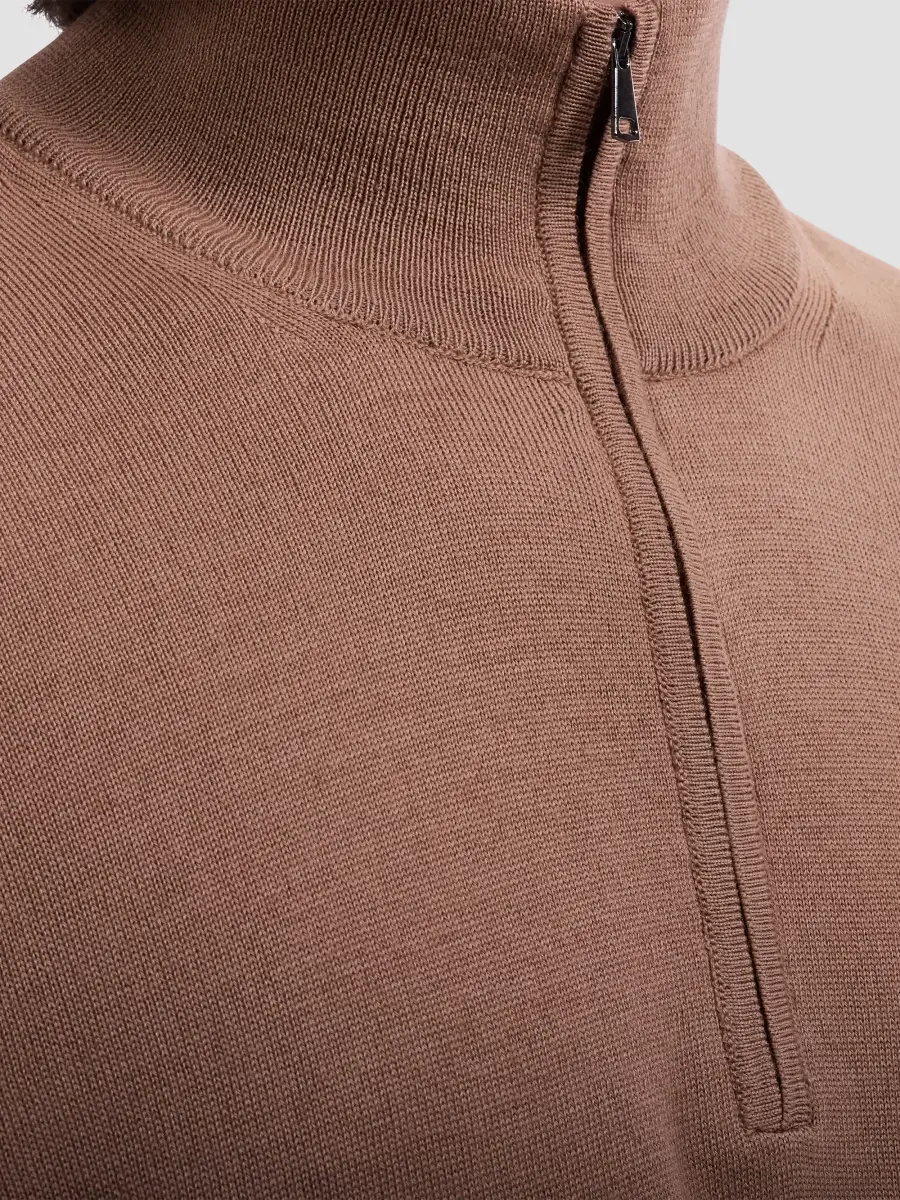 Bugatchi Men's Fred Quarter-Zip Merino Wool Sweater | Thumbnail 5 Bugatchi Men's Fred Quarter-Zip Merino Wool Sweater | Thumbnail 5