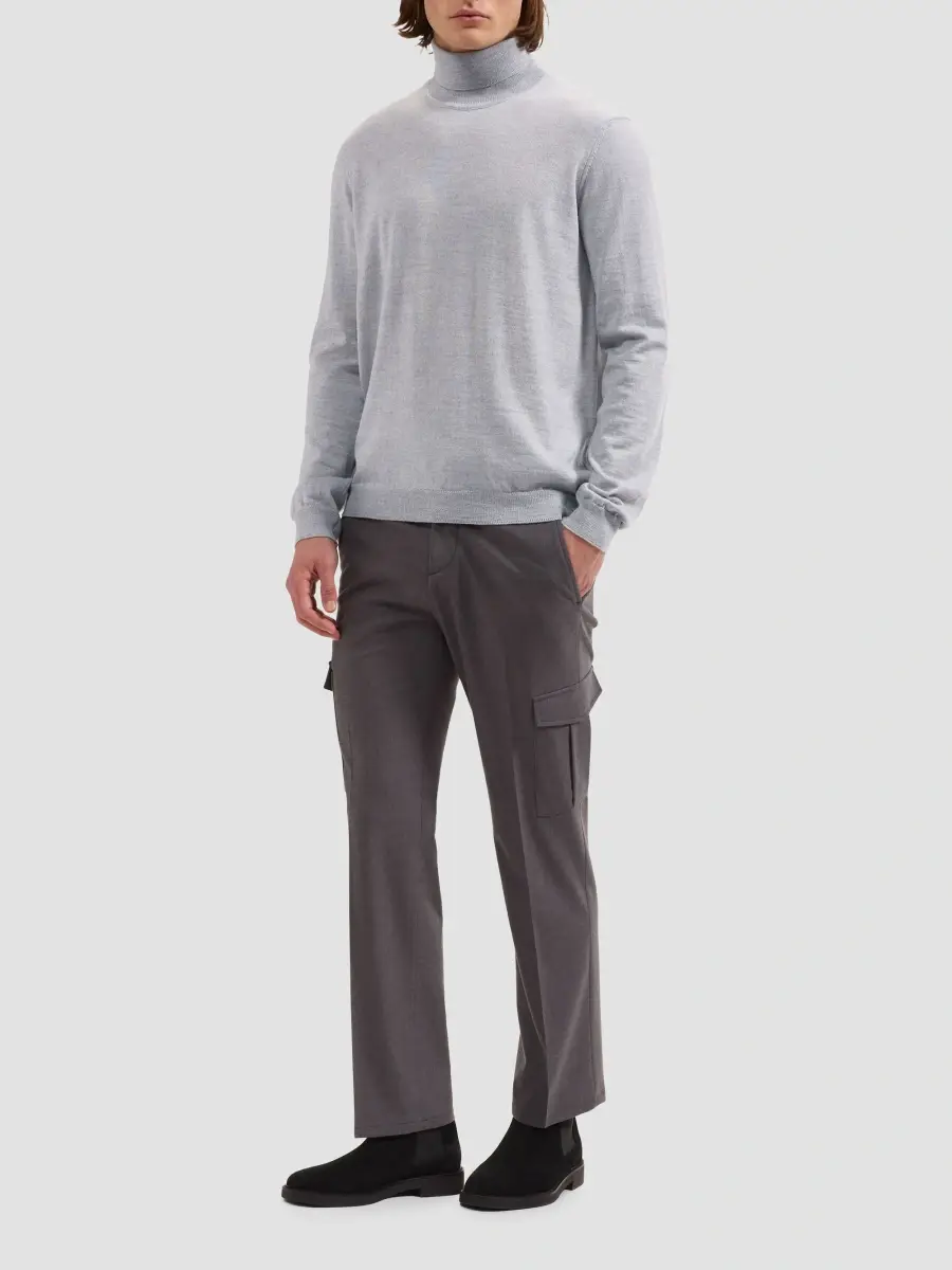 Bugatchi Men's George Merino Wool Turtleneck Sweater | Thumbnail 2 Bugatchi Men's George Merino Wool Turtleneck Sweater | Thumbnail 2