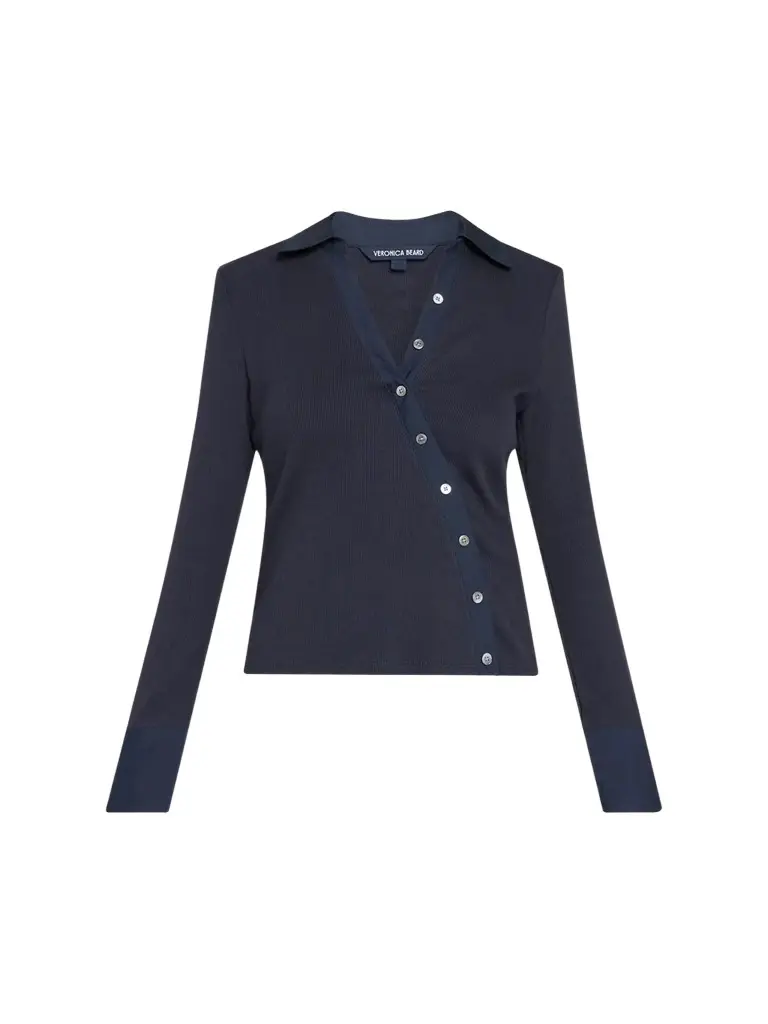 Women's Brenner Asymmetric Button-Front Top Women's Brenner Asymmetric Button-Front Top