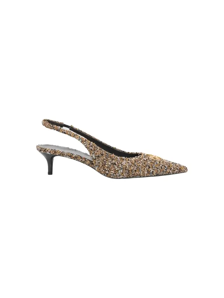 Women's Charlie 45MM Tweed Slingback Pumps Women's Charlie 45MM Tweed Slingback Pumps