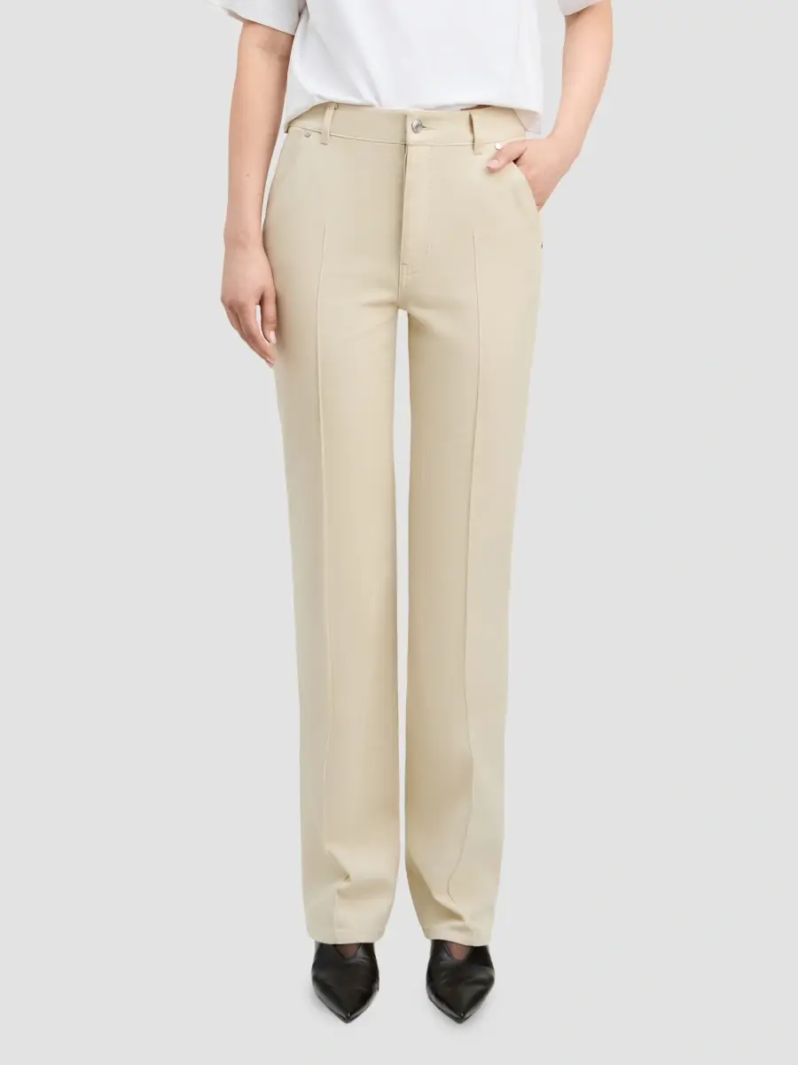Derek Lam Women's Washed Cotton Twill Straight-Leg Jeans | Thumbnail 4 Derek Lam Women's Washed Cotton Twill Straight-Leg Jeans | Thumbnail 4