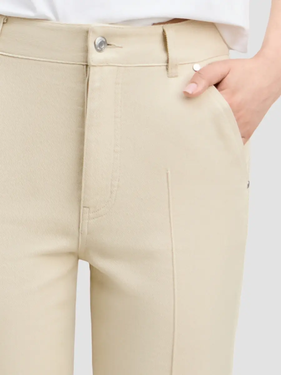 Derek Lam Women's Washed Cotton Twill Straight-Leg Jeans | Thumbnail 6 Derek Lam Women's Washed Cotton Twill Straight-Leg Jeans | Thumbnail 6