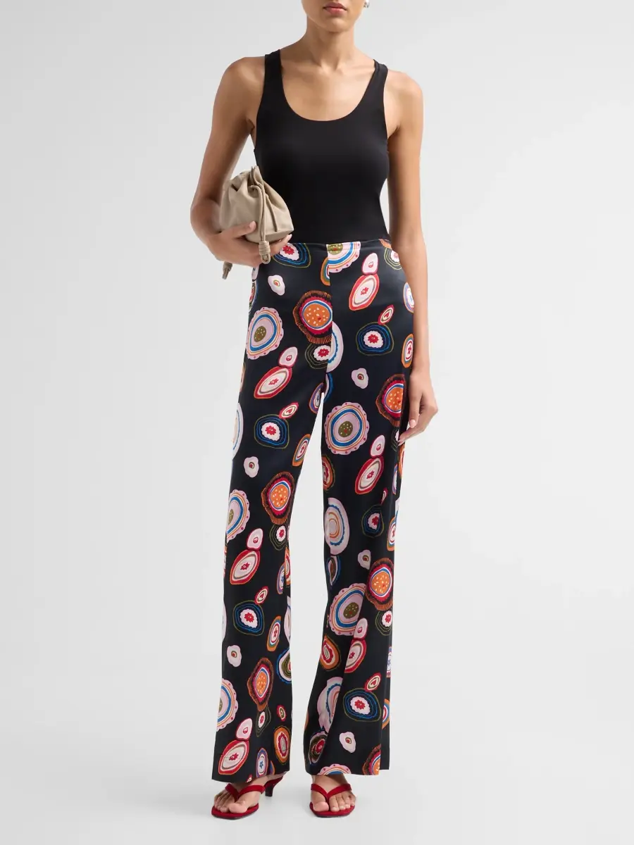Staud Women's Stroll Stretch-Silk Pants | Thumbnail 2 Staud Women's Stroll Stretch-Silk Pants | Thumbnail 2