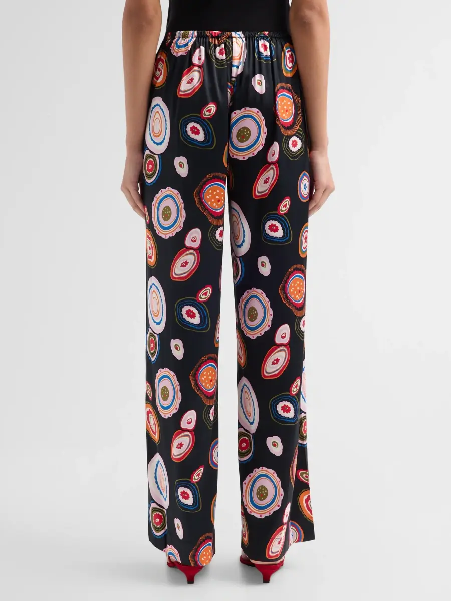 Staud Women's Stroll Stretch-Silk Pants | Thumbnail 3 Staud Women's Stroll Stretch-Silk Pants | Thumbnail 3