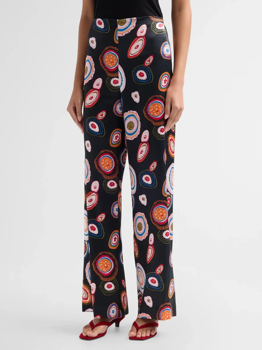 Staud Women's Stroll Stretch-Silk Pants | Thumbnail 4 Staud Women's Stroll Stretch-Silk Pants | Thumbnail 4