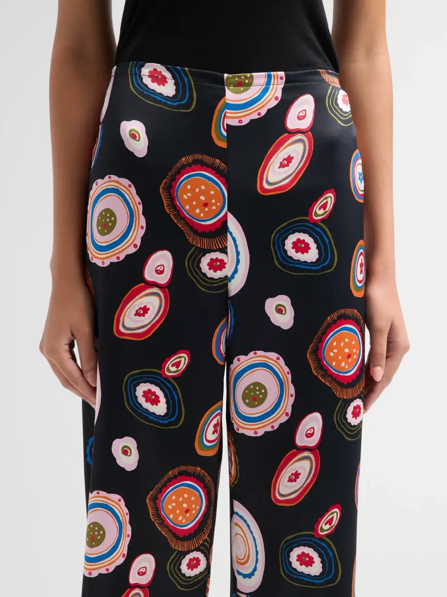 Staud Women's Stroll Stretch-Silk Pants | Thumbnail 5 Staud Women's Stroll Stretch-Silk Pants | Thumbnail 5