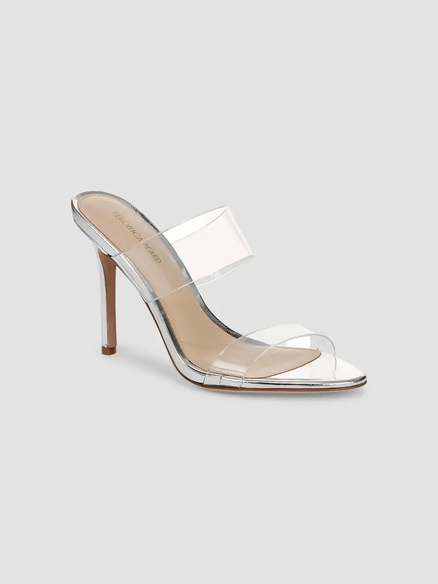 Veronica Beard Women's Asha Transparent Mules | Thumbnail 2
