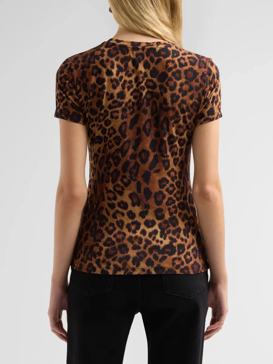 L'Agence Women's Ressi Leopard-Print T-Shirt | Thumbnail 3 L'Agence Women's Ressi Leopard-Print T-Shirt | Thumbnail 3