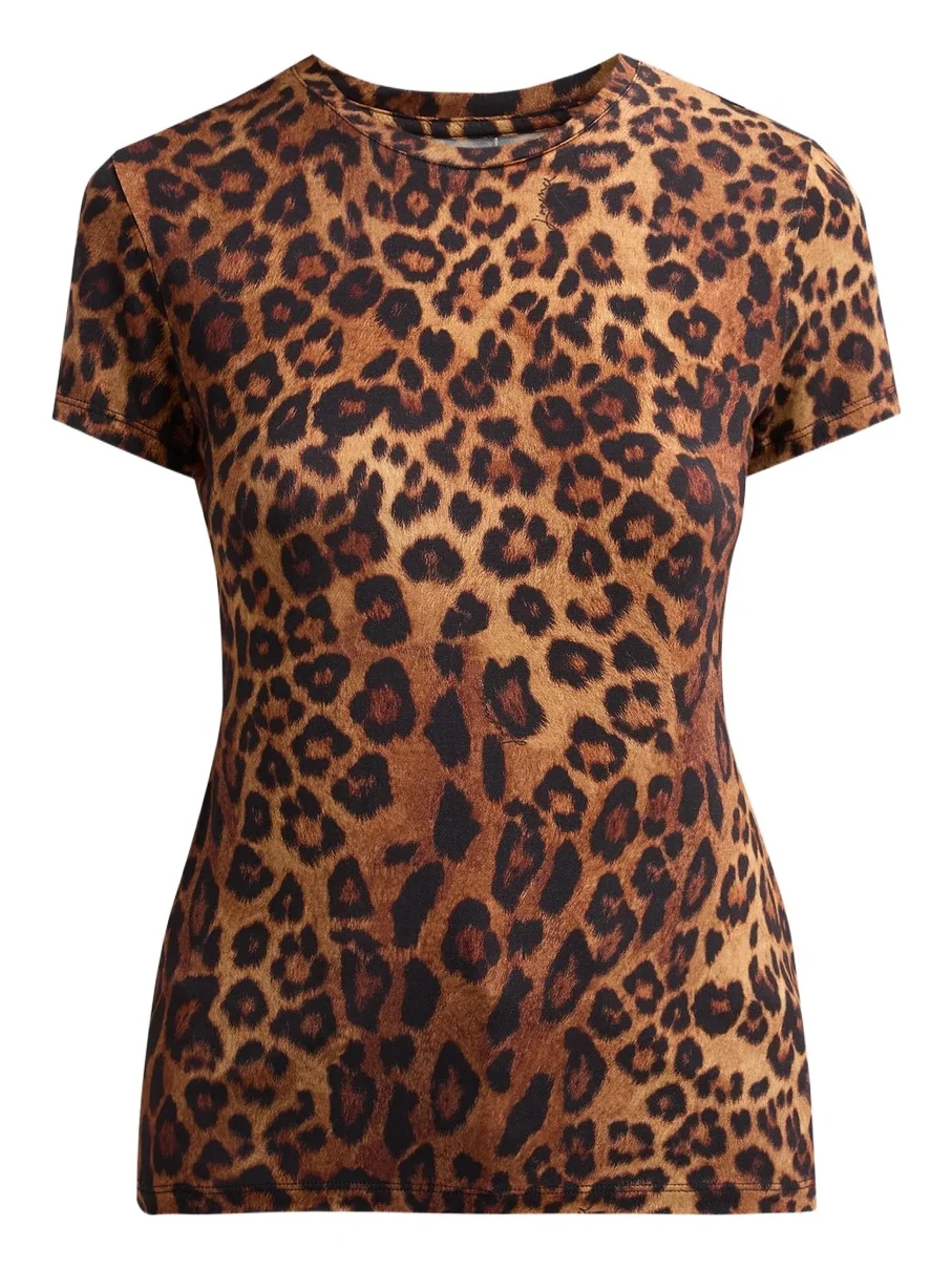 L'Agence Women's Ressi Leopard-Print T-Shirt
