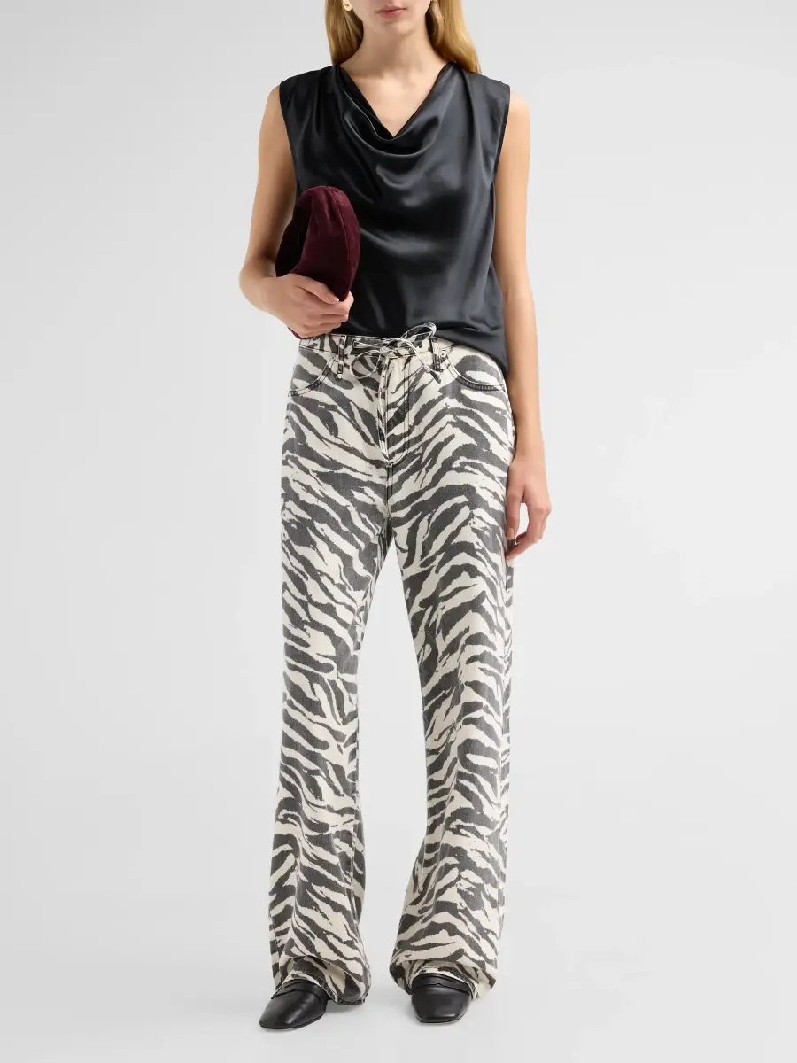 rag & bone Women's Vinnie Sleeveless Silk Blouse | Thumbnail 2