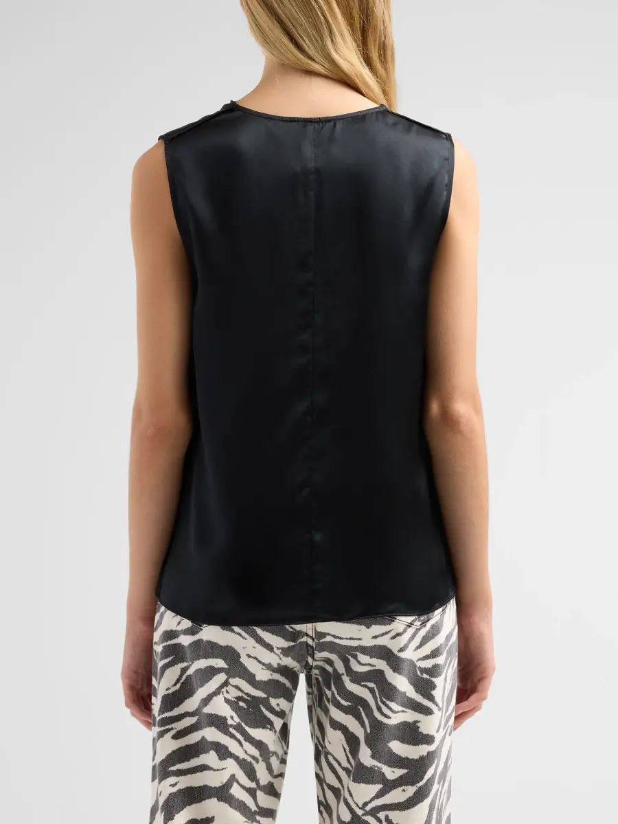 rag & bone Women's Vinnie Sleeveless Silk Blouse | Thumbnail 3