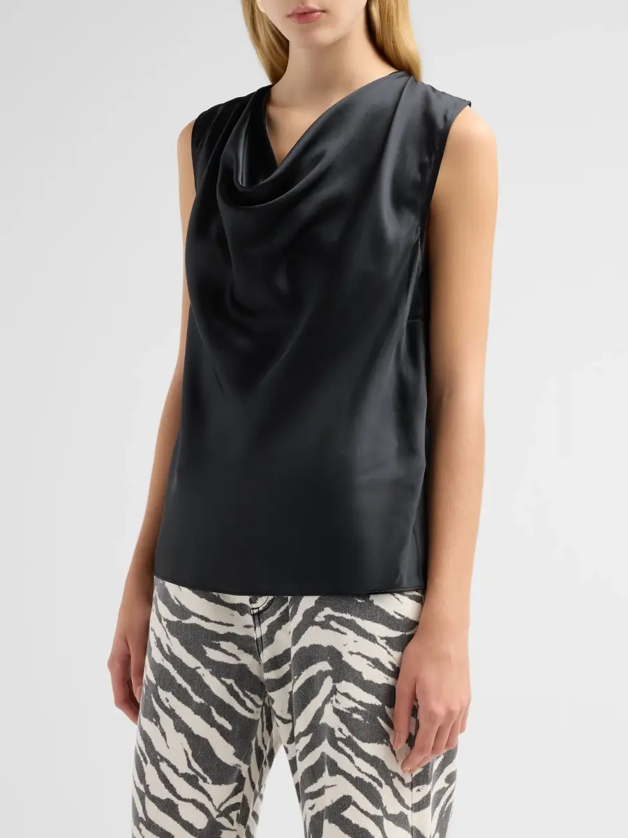 rag & bone Women's Vinnie Sleeveless Silk Blouse | Thumbnail 4