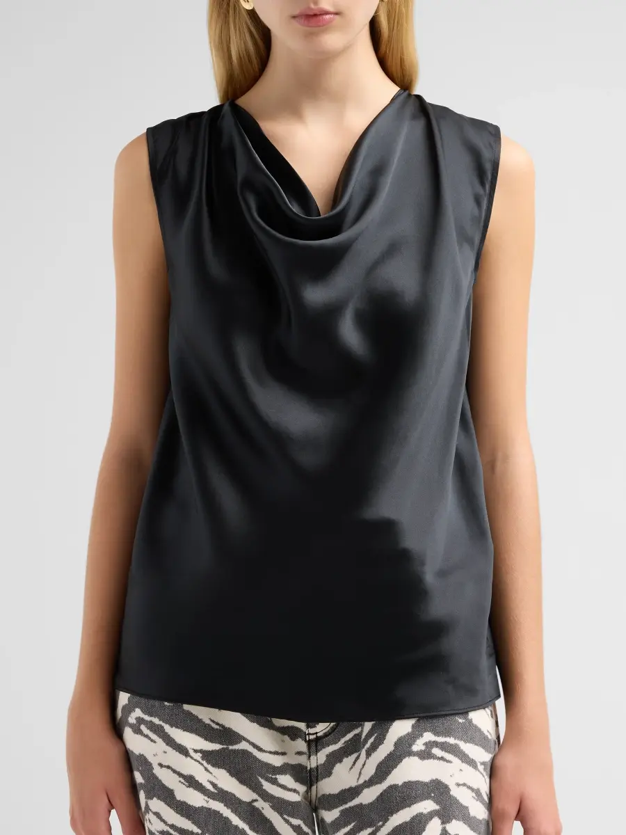 rag & bone Women's Vinnie Sleeveless Silk Blouse | Thumbnail 5