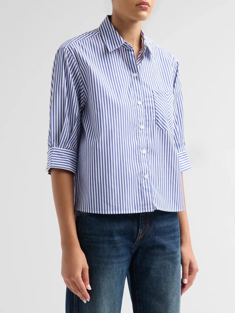 rag & bone Women's Lucia Striped Cotton Poplin Shirt | Thumbnail 4 rag & bone Women's Lucia Striped Cotton Poplin Shirt | Thumbnail 4