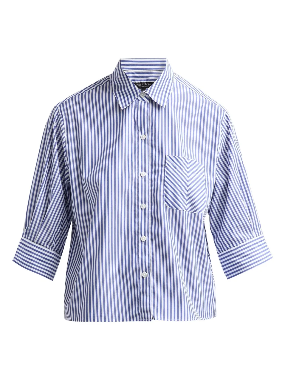 Women's Lucia Striped Cotton Poplin Shirt Women's Lucia Striped Cotton Poplin Shirt
