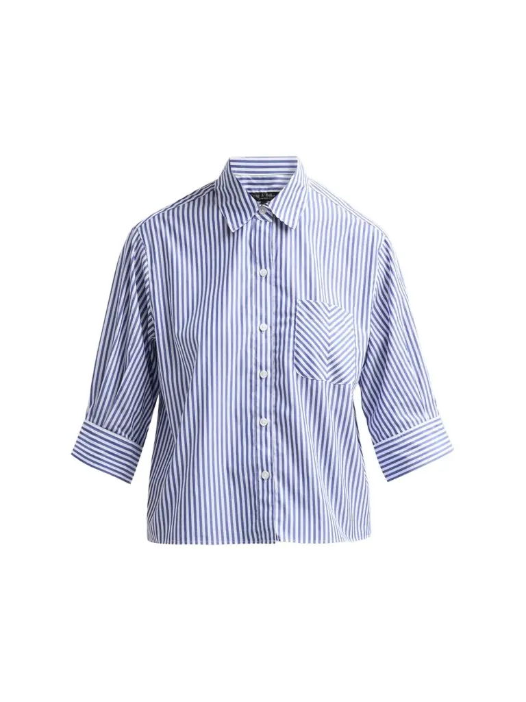 Women's Lucia Striped Cotton Poplin Shirt Women's Lucia Striped Cotton Poplin Shirt