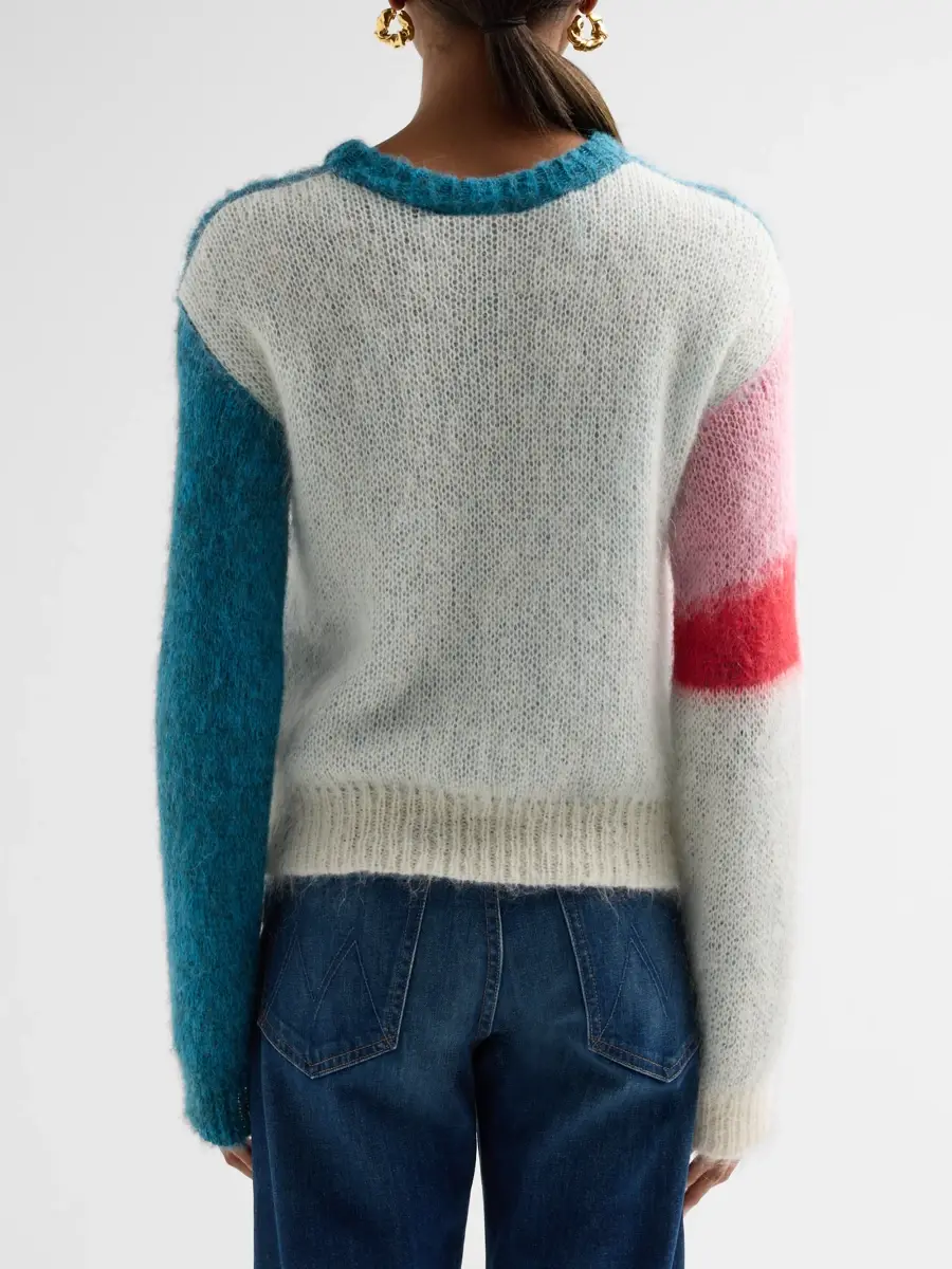 Mother Women's The Moodswing Colorblocked Mohair-Blend Sweater | Thumbnail 3 Mother Women's The Moodswing Colorblocked Mohair-Blend Sweater | Thumbnail 3