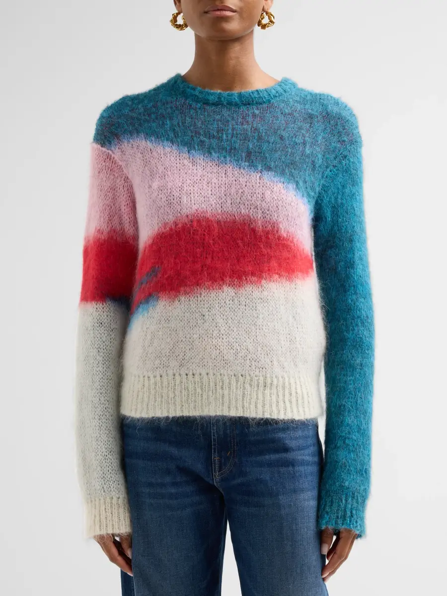 Mother Women's The Moodswing Colorblocked Mohair-Blend Sweater | Thumbnail 5 Mother Women's The Moodswing Colorblocked Mohair-Blend Sweater | Thumbnail 5