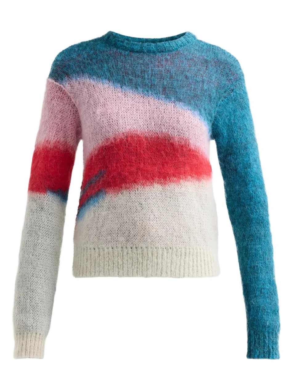 Women's The Moodswing Colorblocked Mohair-Blend Sweater